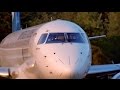 [Pilots waving] Montenegro Airlines Embraer E195 |4O-AOC| Sunset Takeoff @ Tivat Airport