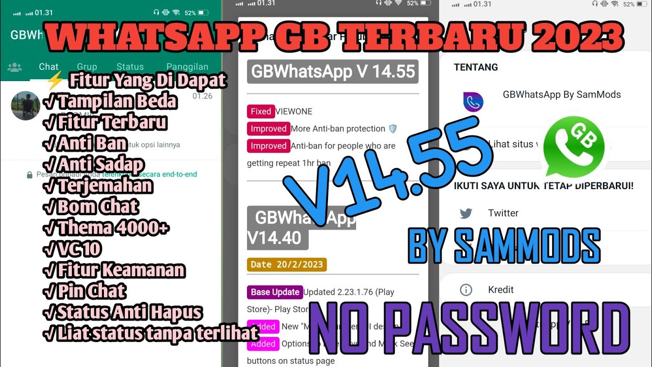UPDATE GB WHATSAPP TERBARU 2023 WA GB GB WA DONWLOAD
