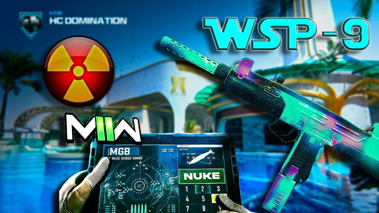 WSP 9 *NEW* Overpowered Smg In MW3? WSP-9 Nuke In Hardcore Domination 4K Gameplay!!