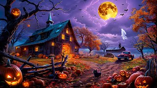 Best Spooky Halloween Music 2025 🎃 Haunted Farm Ambience 🦇 For Stress Relief \& Sleep