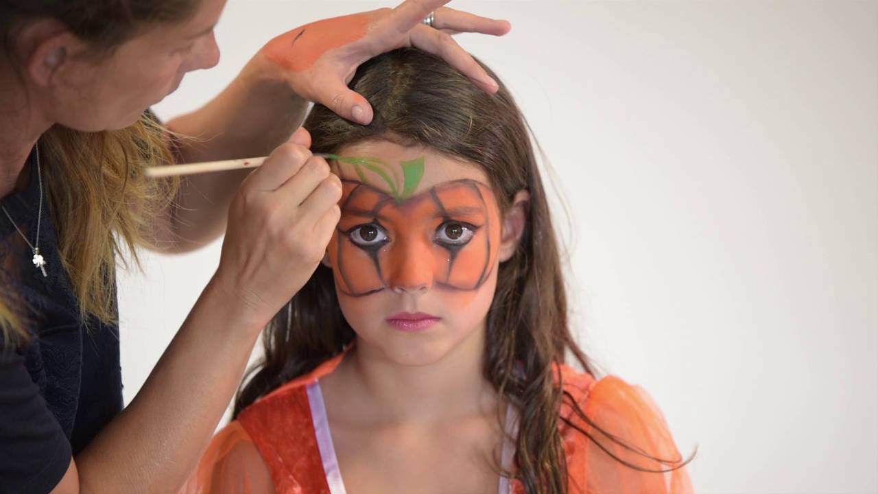 Tutorial maquilhagem Halloween criança Abóbora-Vegaoo.pt