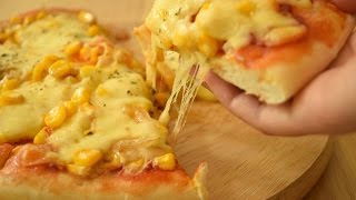 Làm Pizza bắp phô mai nhanh chóng