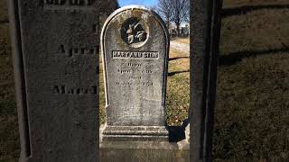 The forgotten grave of Mary & George Stein from the 1800s #cemetery #grave #shorts