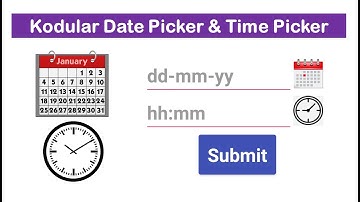 Kodular Date Picker and Time Picker Design and Perfect Solution