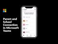 Parent and School Connection in Microsoft Teams for Education