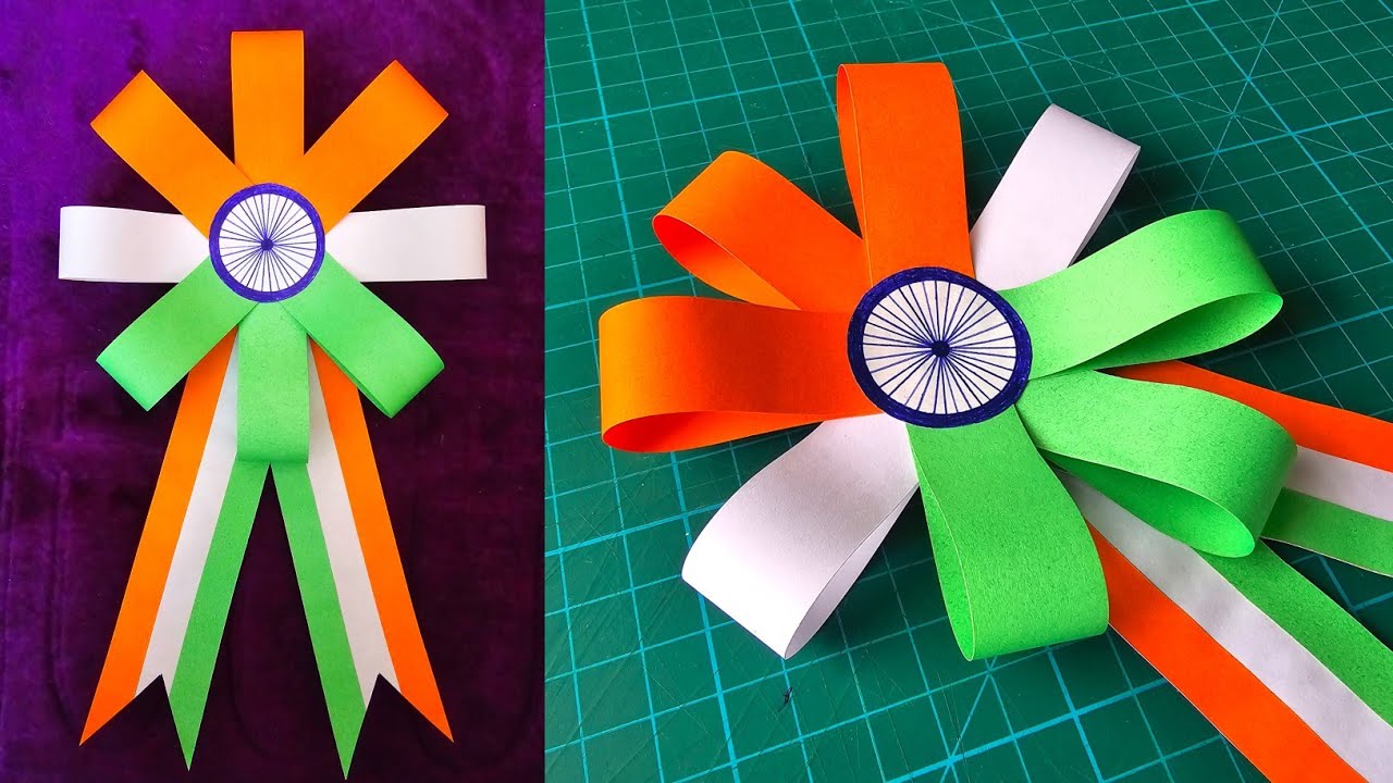 Independence Day craft idea | Indian Tricolor Badge Idea | Independence Day Badge | DIY Badge