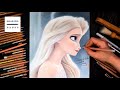 Drawing Frozen2 - Elsa(Hair loose elsa) [Drawing Hands]