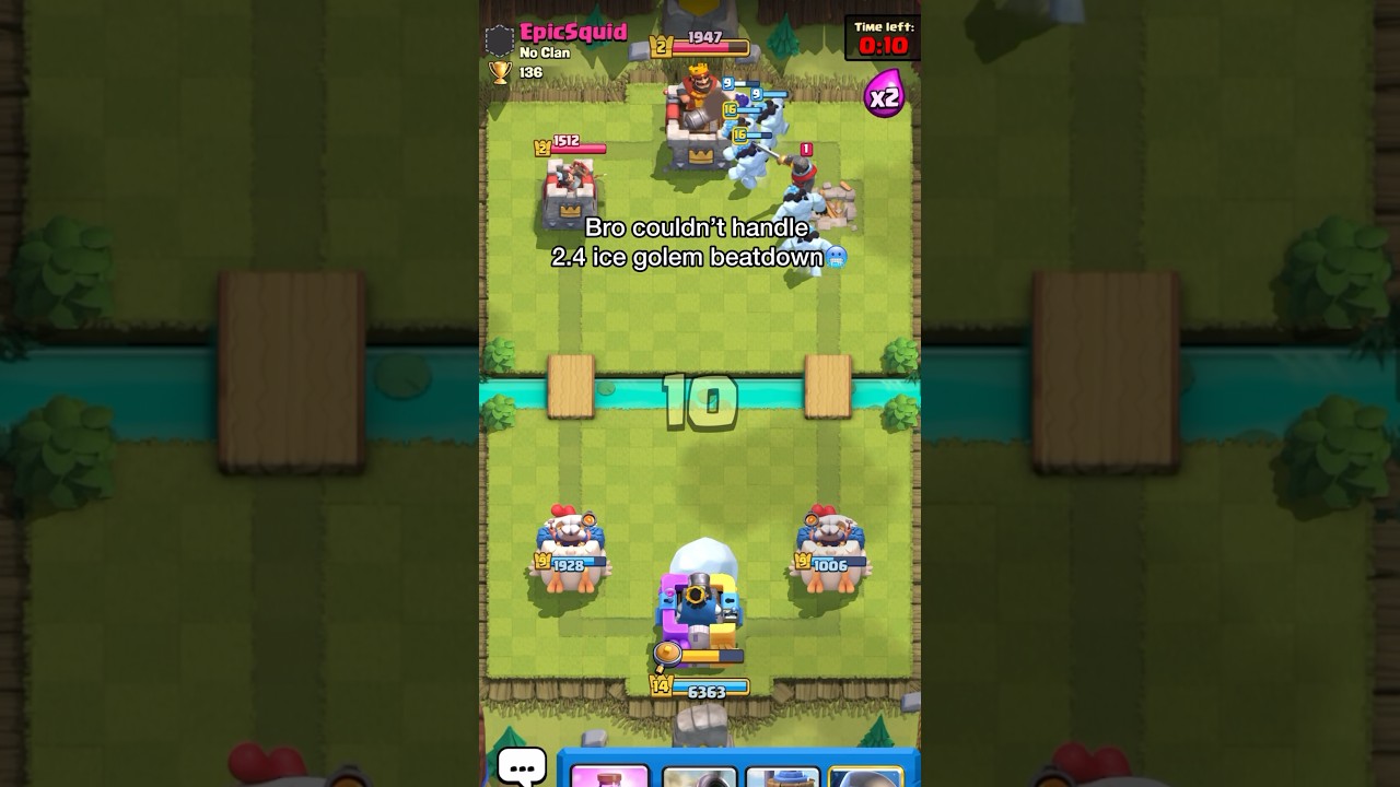 Ice golem is the best win condition 