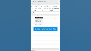 Extract Numbers from Text in Seconds! 🔢#ExcelTips #ExcelHacks #DataCleaning #Shorts