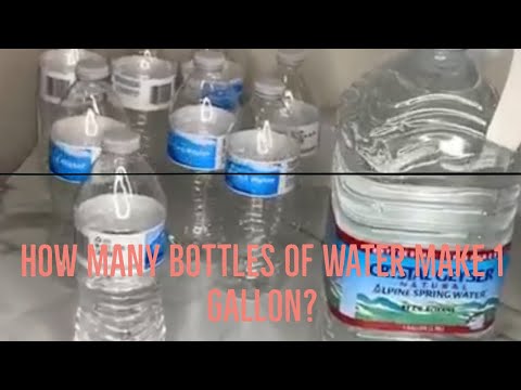 How many bottles of water make a gallon?