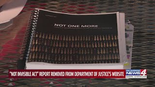 Missing and Murdered Indigenous People report removal from DOJ site sparks concern