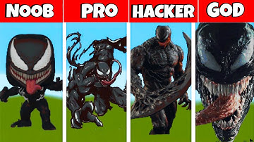 MINECRAFT NOOB vs PRO vs HACKER vs GOD🔴🔥 VENOM  PIXEL ART