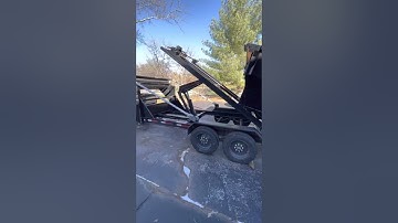 Maxx-D ROX Roll Off Trailer Loading Dumpster- SWM WASTE MANAGEMENT