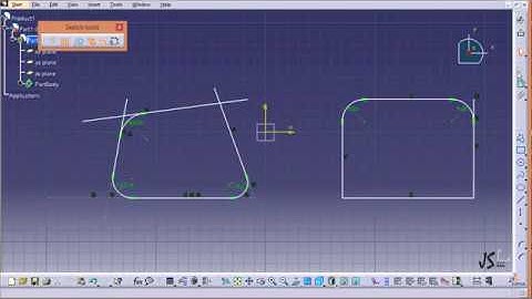 Catia Software Tutorial 1:  Corner, Chamfer and Trim