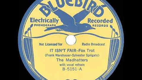 1933 Madhatters - It Isnt Fair (Dick Robertson, vo...
