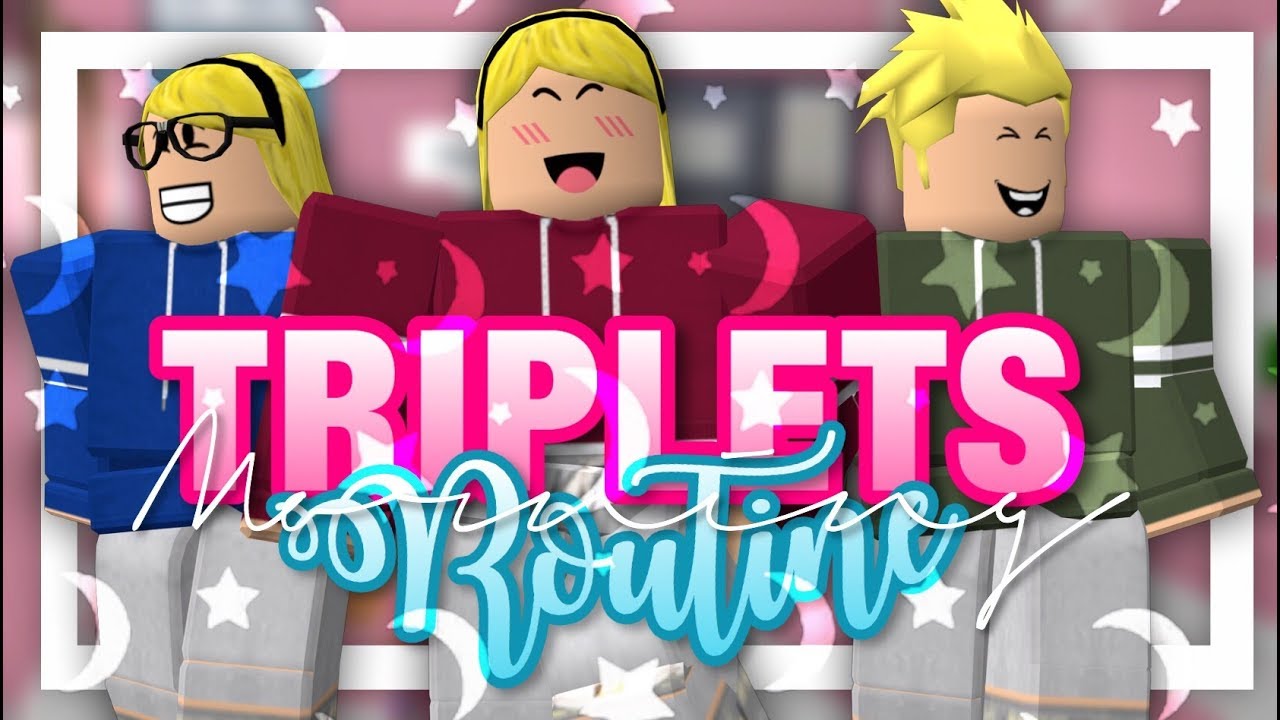 roblox bloxburg triplets daily routine youtube