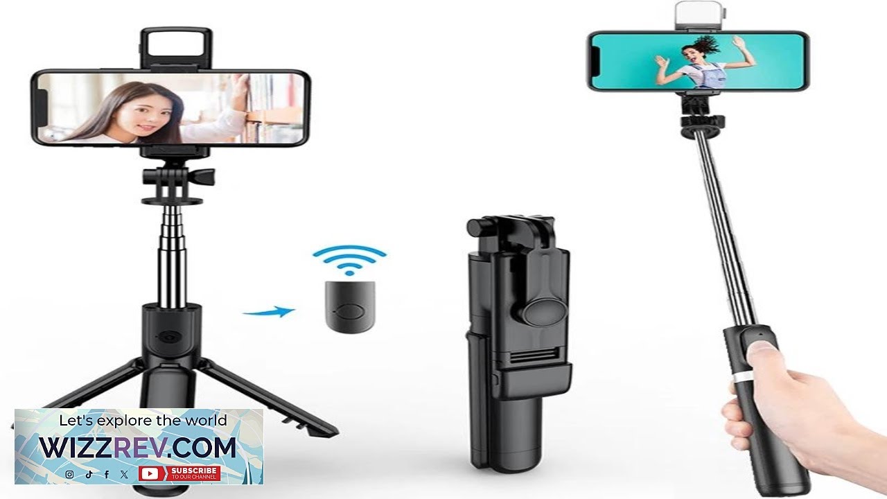 New Bluetooth Selfie Stick Mobile Phone Holder Retractable Portable Multifunct ional Mini