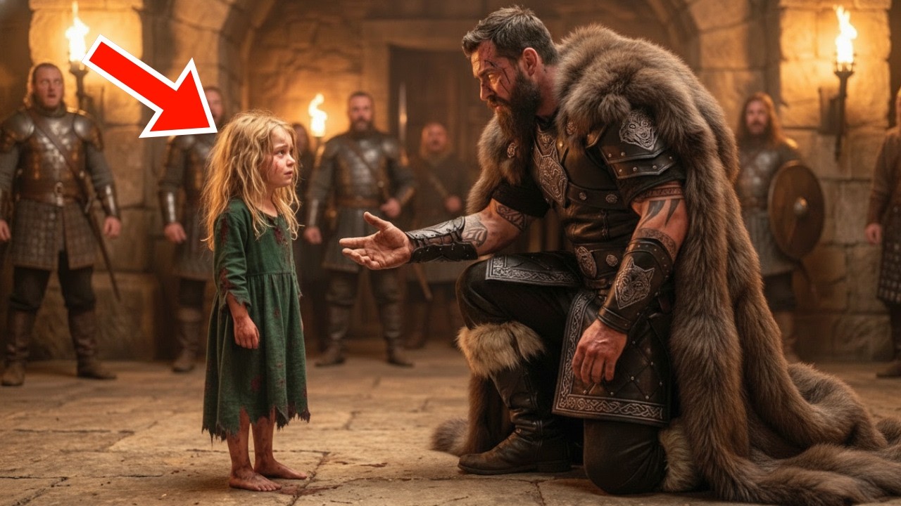 La bambina corse verso il Re Alfa piangendo: 