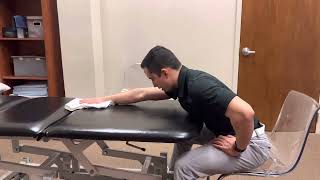 Seated Towel Slide 2 Way Shoulder Flexion and Abduction