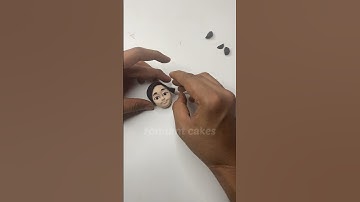 How to make fondant face | Fondant craft video