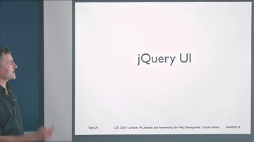 CST 2120 – Week 11 | Lecture 13: Libraries and Frameworks for Web Development - David Gamez