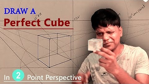 How To Draw A Perfect Cube In 2 Point Perspective.