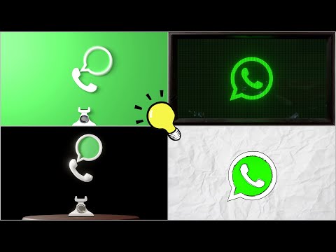WhatsApp Logo Animation - 4 versions