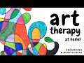 ART THERAPY activity for anxiety, grounding, & mindfulness: Therapeutic art projects at home