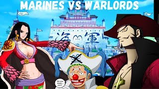 Marines vs Warlords - One Piece Chapter 956