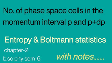 no  of phase space cells in the momentum interval p ang p +dp/Entropy & boltzmann statistics