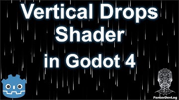 Godot 4: Vertical drops shader (one more rain tutorial)