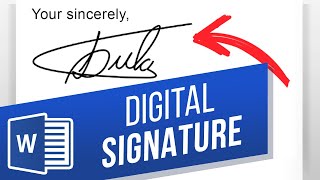 how to create digital signature in word