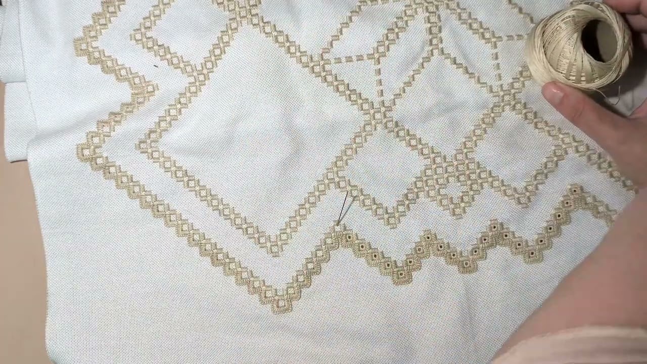 Hardanger. Хардангер. Серветка. Відео 10.