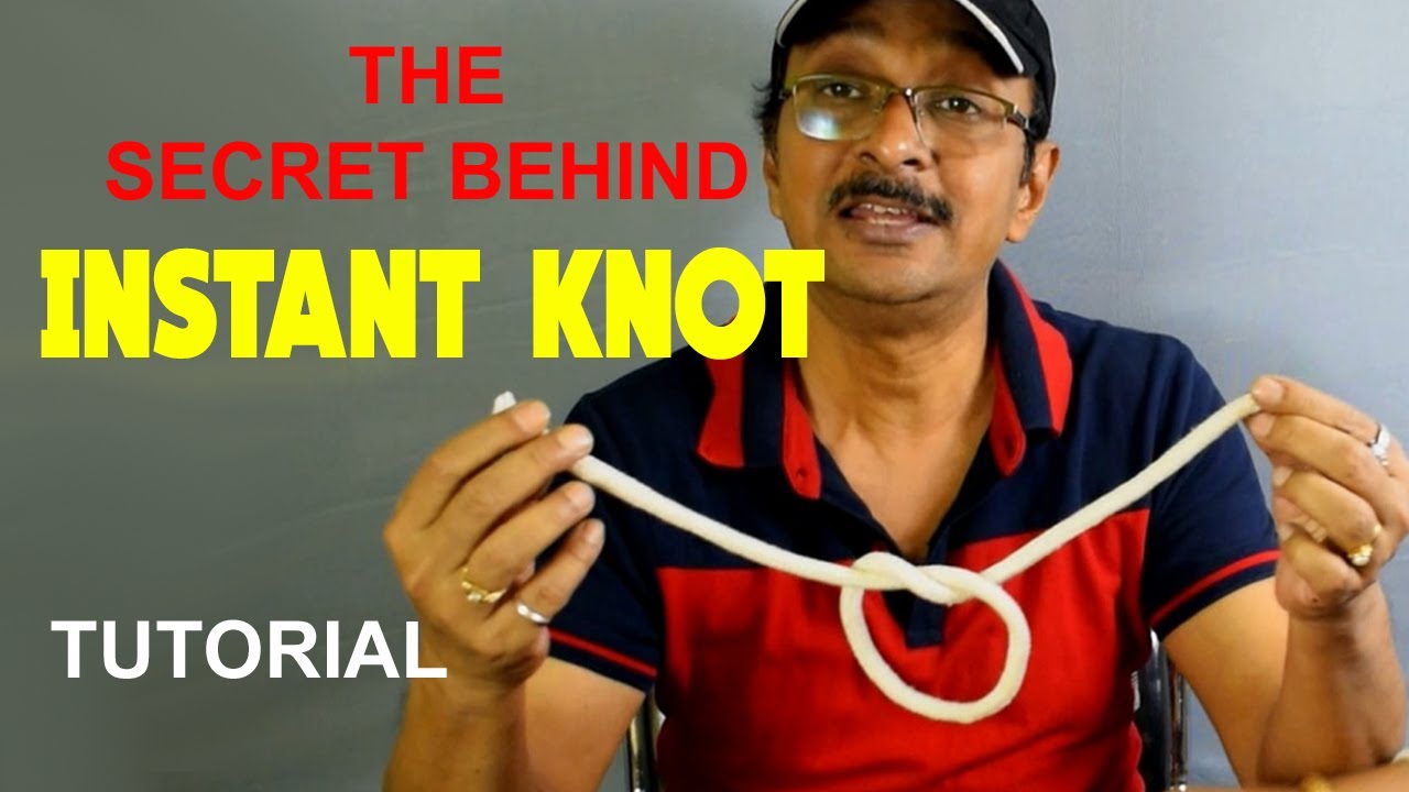 How A Knot Appears Magically Instant Knot A Rope Magic Tutorial