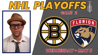 Boston Bruins Vs Florida Panthers - Game 2 NHL Playoffs 5/8/24 | Picks And Parlays