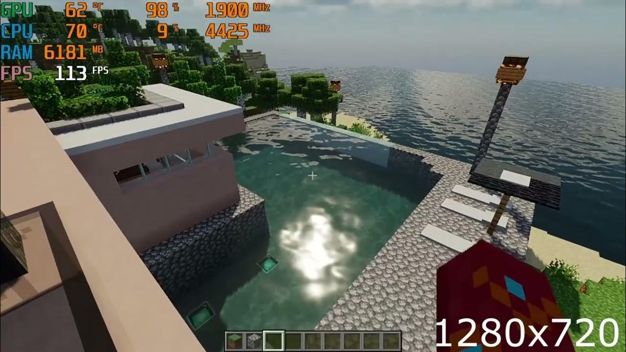 Chocapic v9 shader low ryzen 5 5600g minecraft 1 19 2 720p youtube
