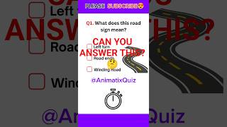 🔥 😱 Can You Answer This Road Sign Quiz? 🚗 | 99% FAIL #shorts