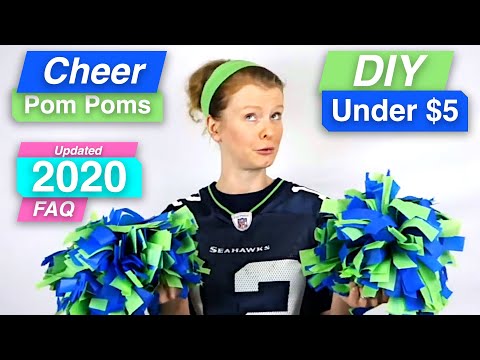 Comment fabriquer des pompons de cheerleading aux couleurs des Seahawks