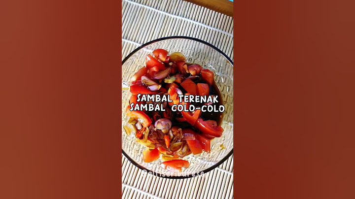 Sambal colo-colo cocok banget dibuat makan semua makanan apalagi ikan bakar/ ayam bakar beh mantap