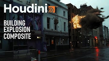 Houdini Building Explosion Composite (+Breakdown)