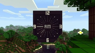 Minecraft Piston Analog Clock