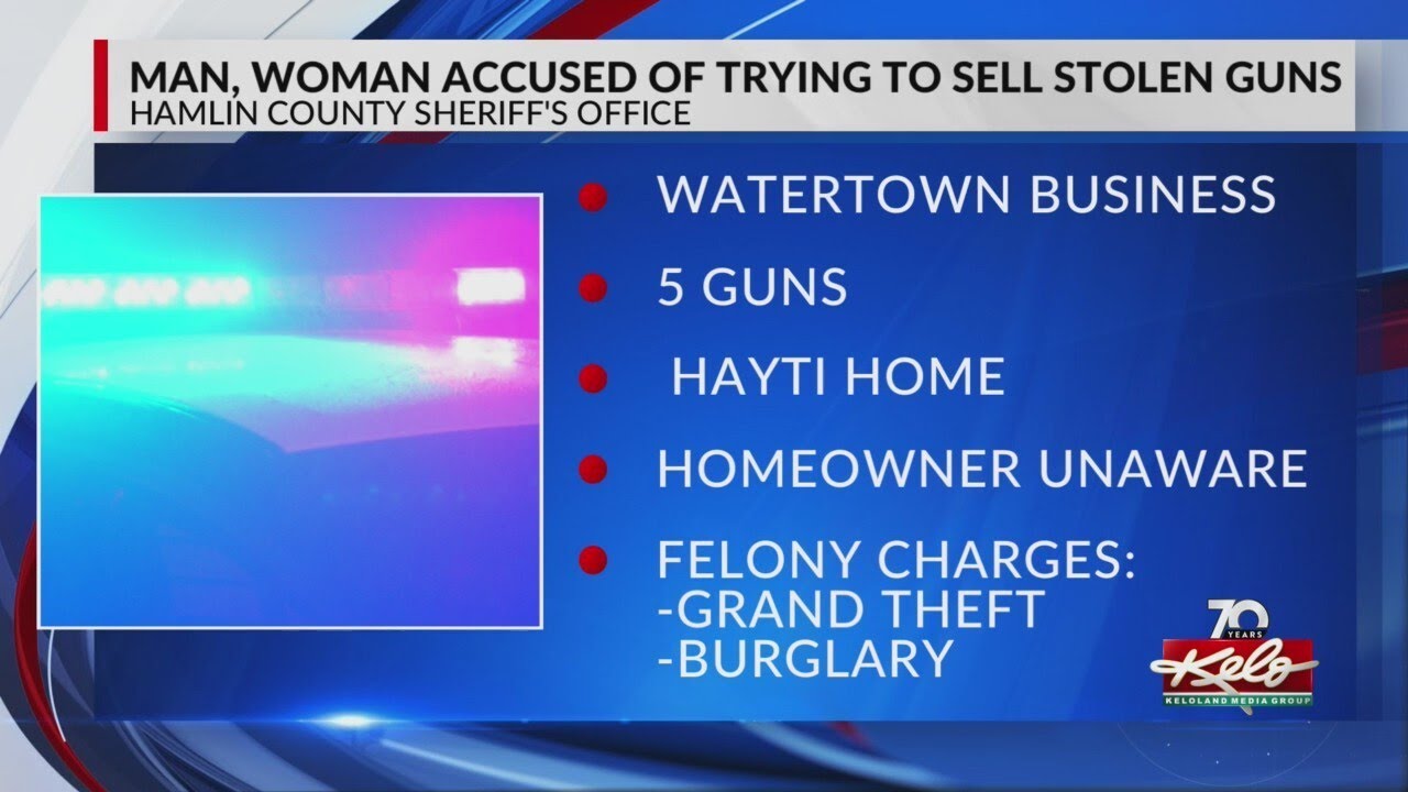 Man, woman accused of trying to sell stolen guns - YouTube