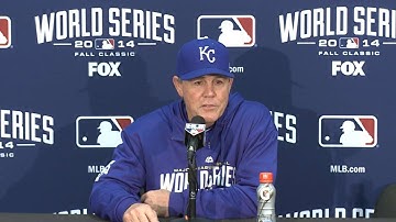 WS2014 Gm5: Yost on Bumgarner, 5-0 loss in Game 5