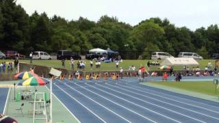 20150607 第3回中学記録会 女子100m2組目
