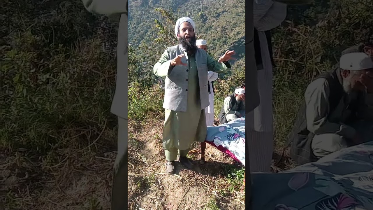 Molana Mehjoor Ahmed Shah Sahib Marhoom Gulam Muhammad Wani r ke Janaza ke moke par Bayaan