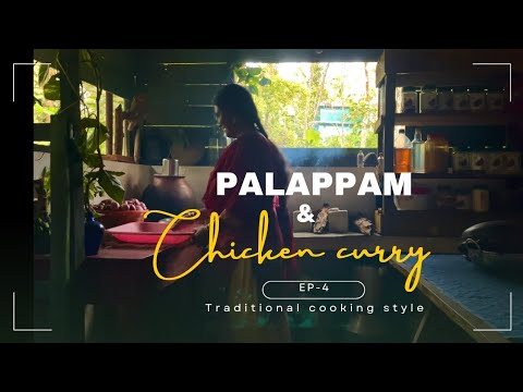 Christmas special // Palappam & chicken curry //Traditional cooking ...
