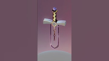 Excalibur Sword made in Spline by @mawulisan #3ddesign #uiux #3d #design #gamedev #3dart #3ddesign