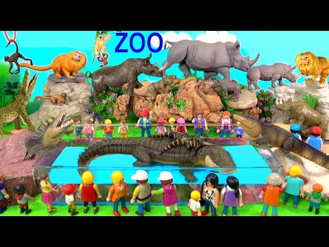 Wild ZOO Animal Toys For Kids  - Learn Animal Names and Sounds - Learn Colors