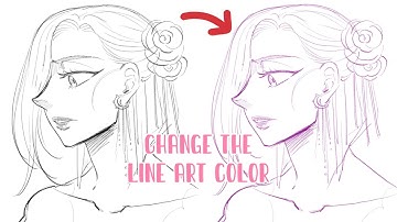 How to change the line art color on Procreate 🖍 2022 ✨