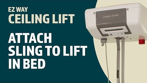 EZ Way Ceiling Lift Usage: Attaching the Sling to the Lift in a Bed